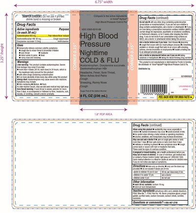 Wag High Blood Pressure Nighttime Cold &amp; Flu 8 Fl Oz (Nq Hbp 8oz)